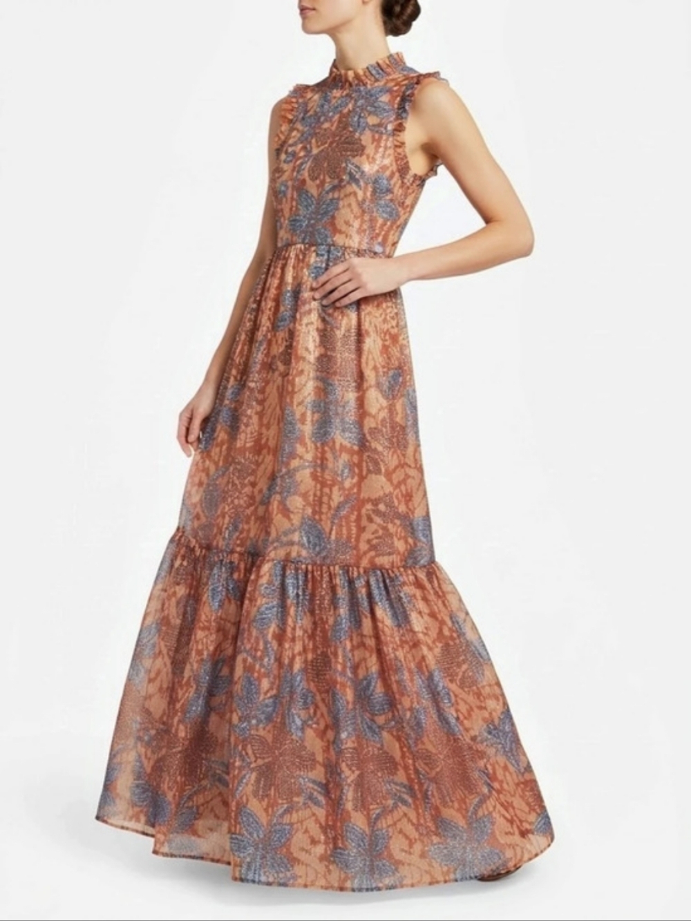Marie & Oliver Floral Multi Coloure Maxi Dress Size XS